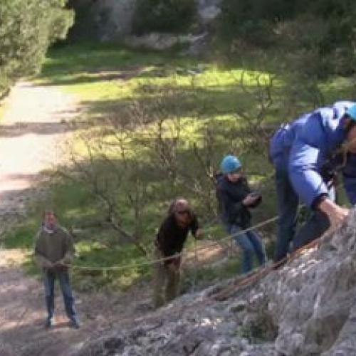 Escalade à Morgiou avec la Chrysalide dans le Parc national